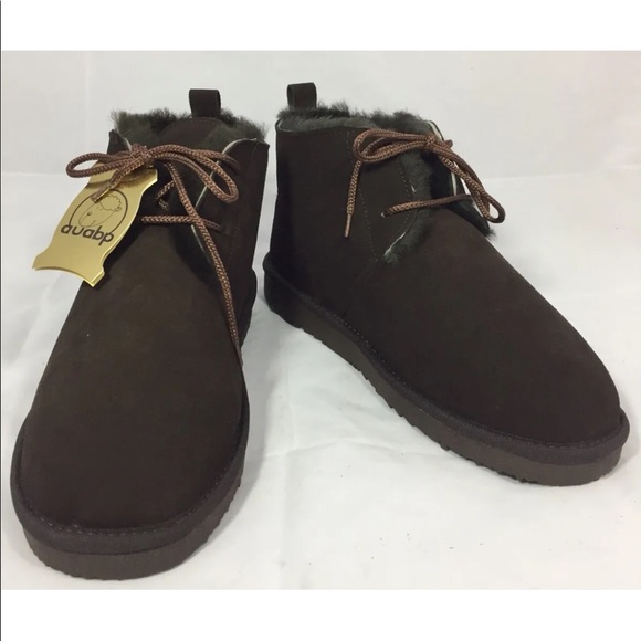 New AUABP Australia Mid Cut Boots Winter Women Choco Brown Leather Lining 11 - Picture 3 of 11